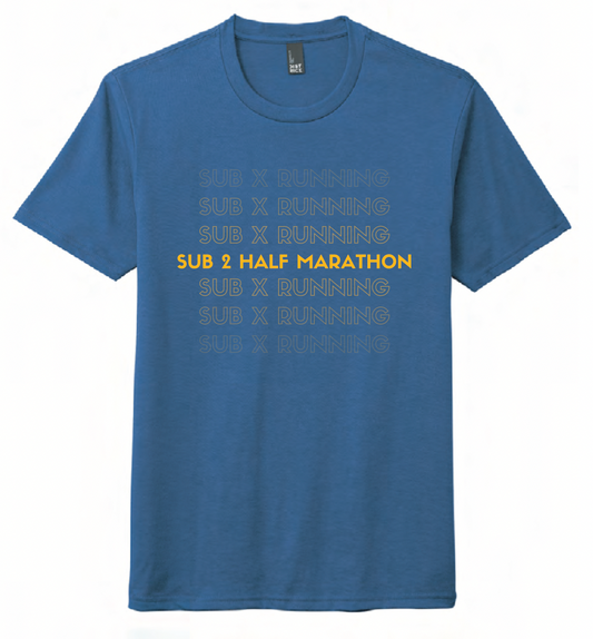 Sub 2 Half Marathon Achievement Shirt