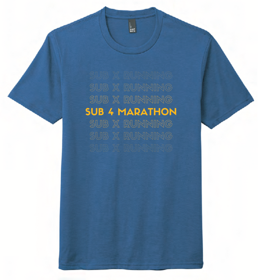 Sub 4 Marathon Achievement Shirt